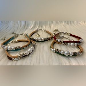 Shark Charm Cork Double Bracelet